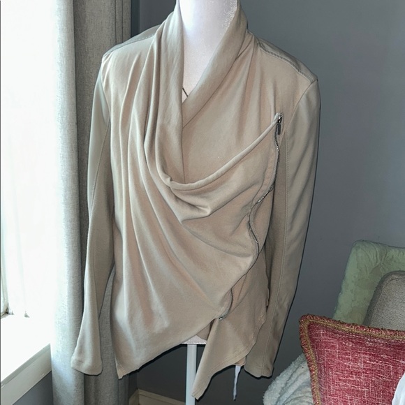 Blank NYC Cream Drape Front Jacket - Picture 2 of 7